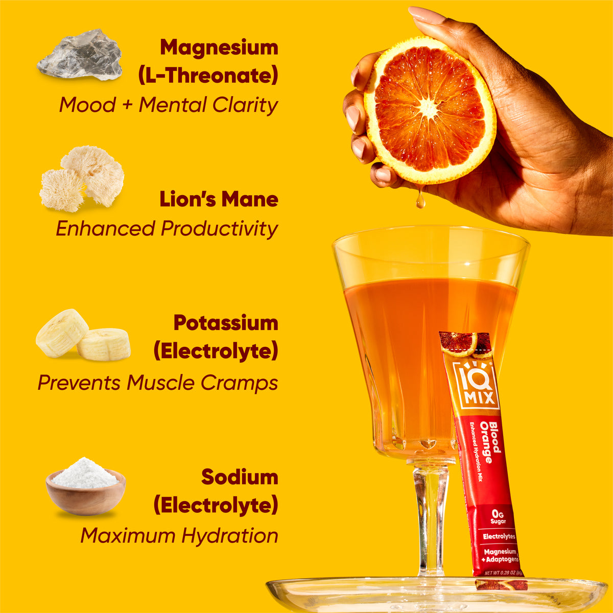 IQMIX Blood Orange 40 sticks — powder in glass