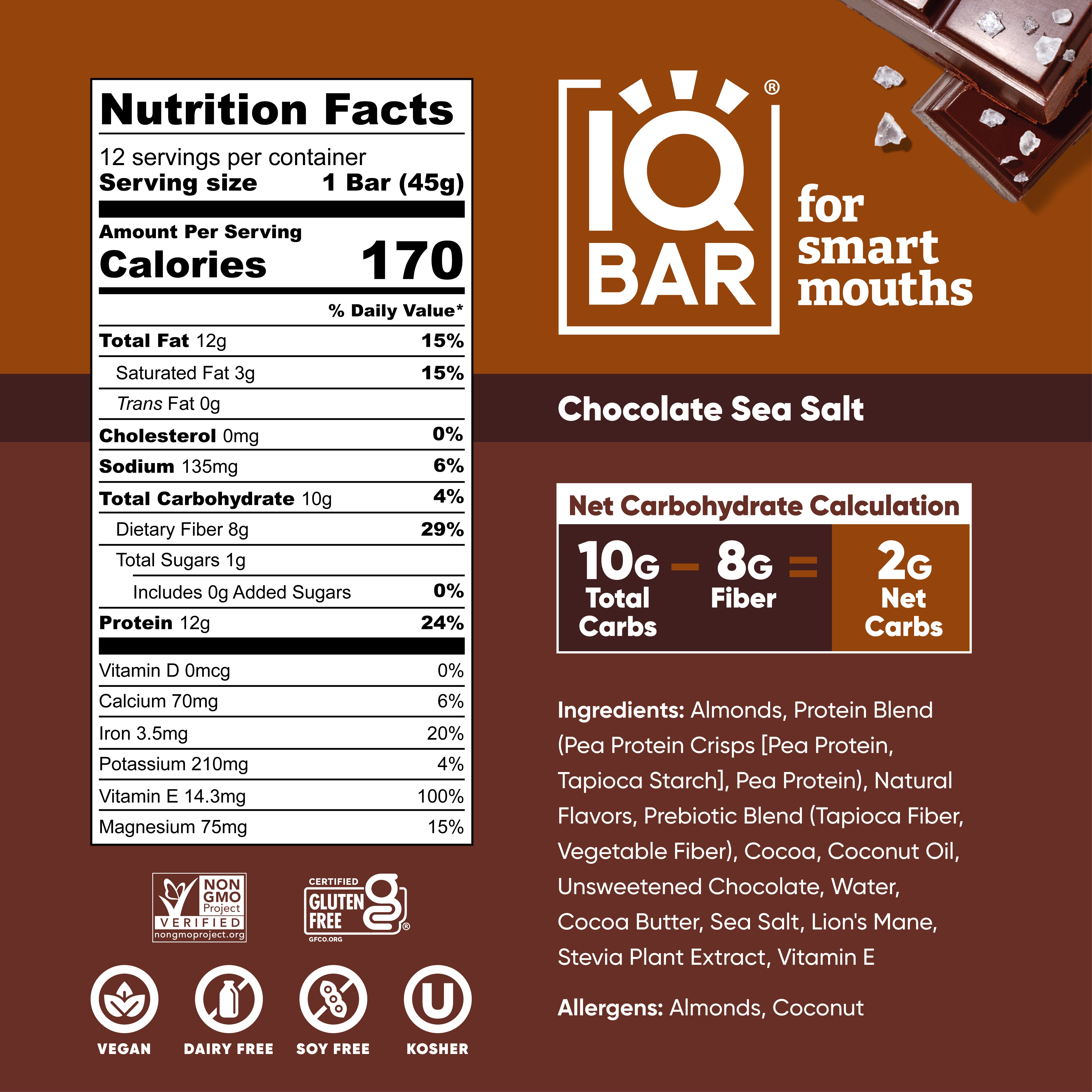 Chocolate Sea Salt (12 Bars)