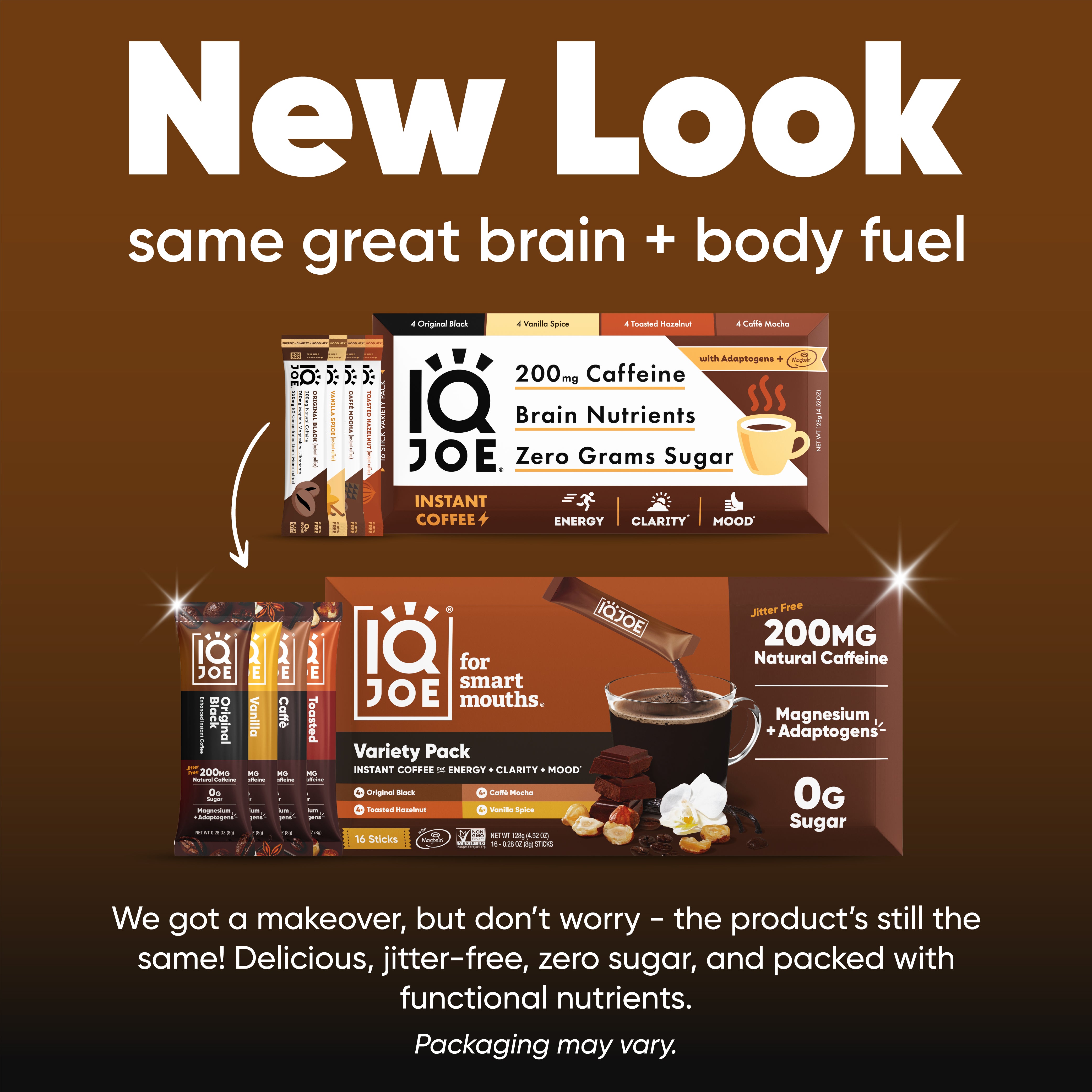 IQJOE Sampler - Mushroom Instant Coffee New Packaging 2024. 
