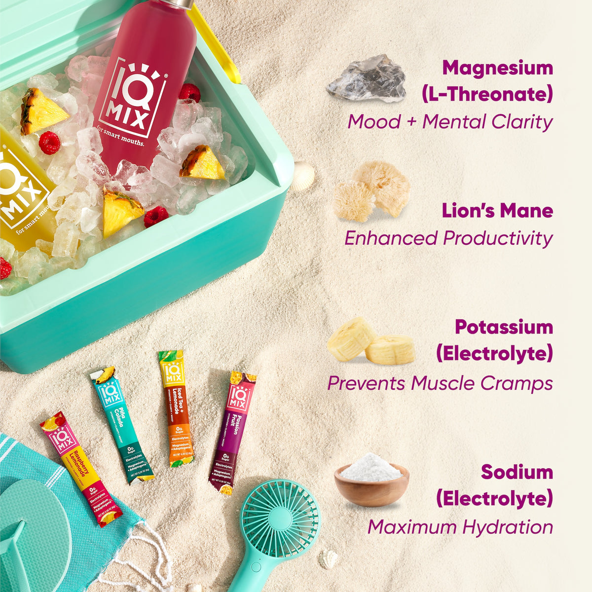 IQMIX Vacation Variety 20 sticks — lifestyle