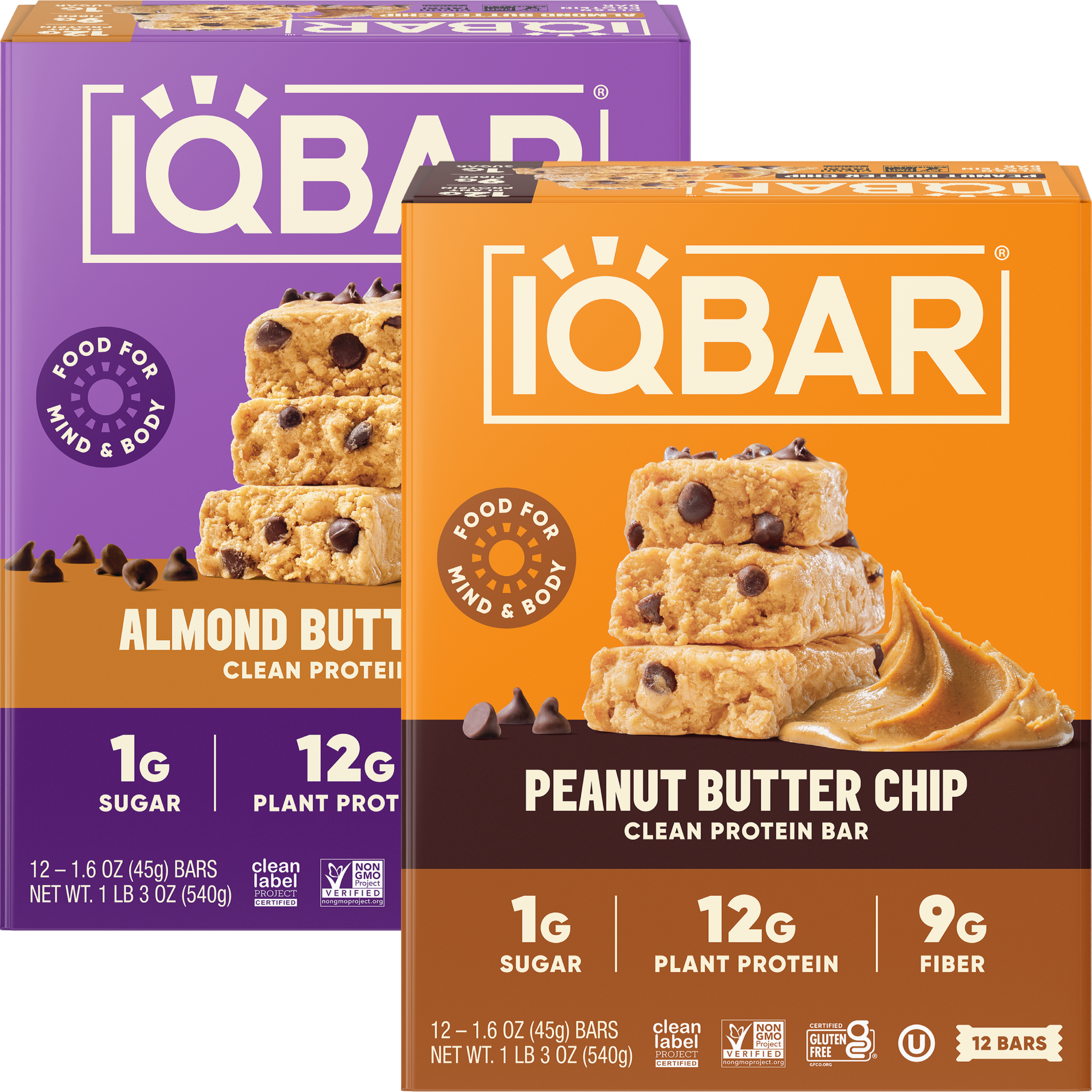 Almond Butter Chip & Peanut Butter Chip (24 Bars)