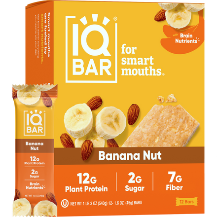 IQBAR Banana Nut protein bar