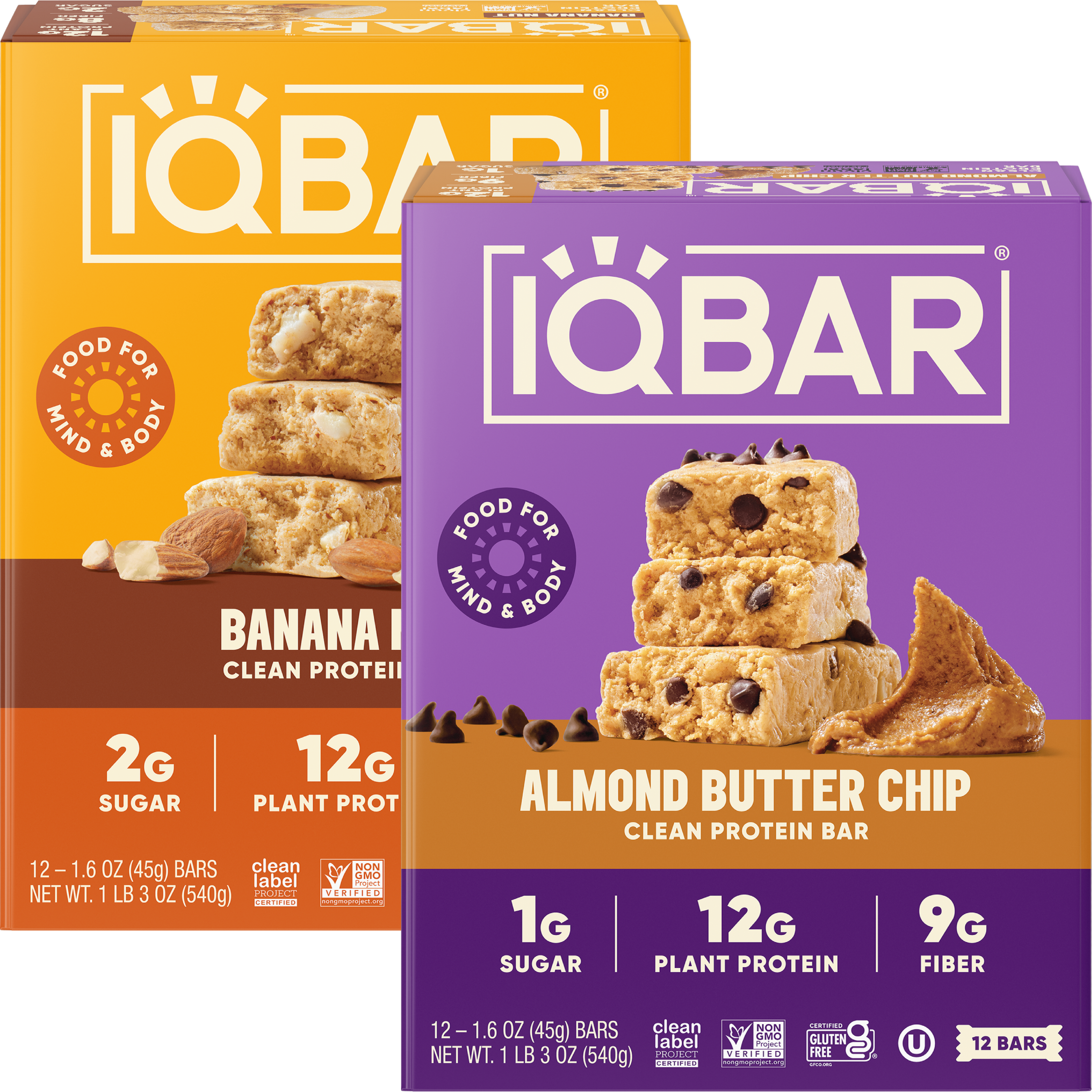 Almond Butter Chip & Banana Nut (24 Bars)