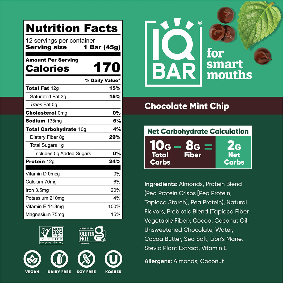 Chocolate Mint Chip (12 Bars)