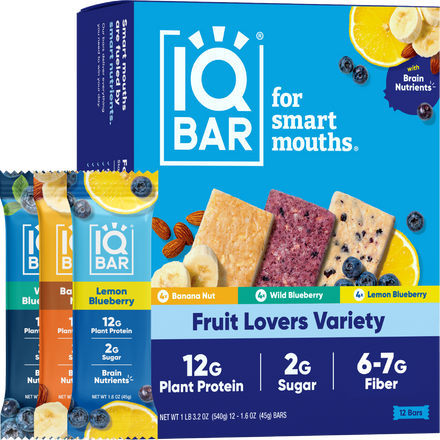 IQBAR Fruit Lovers Variety Pack — 12 protein bars