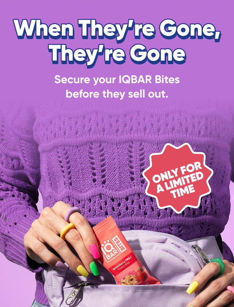 IQBAR Bites PB&J Variety Pack