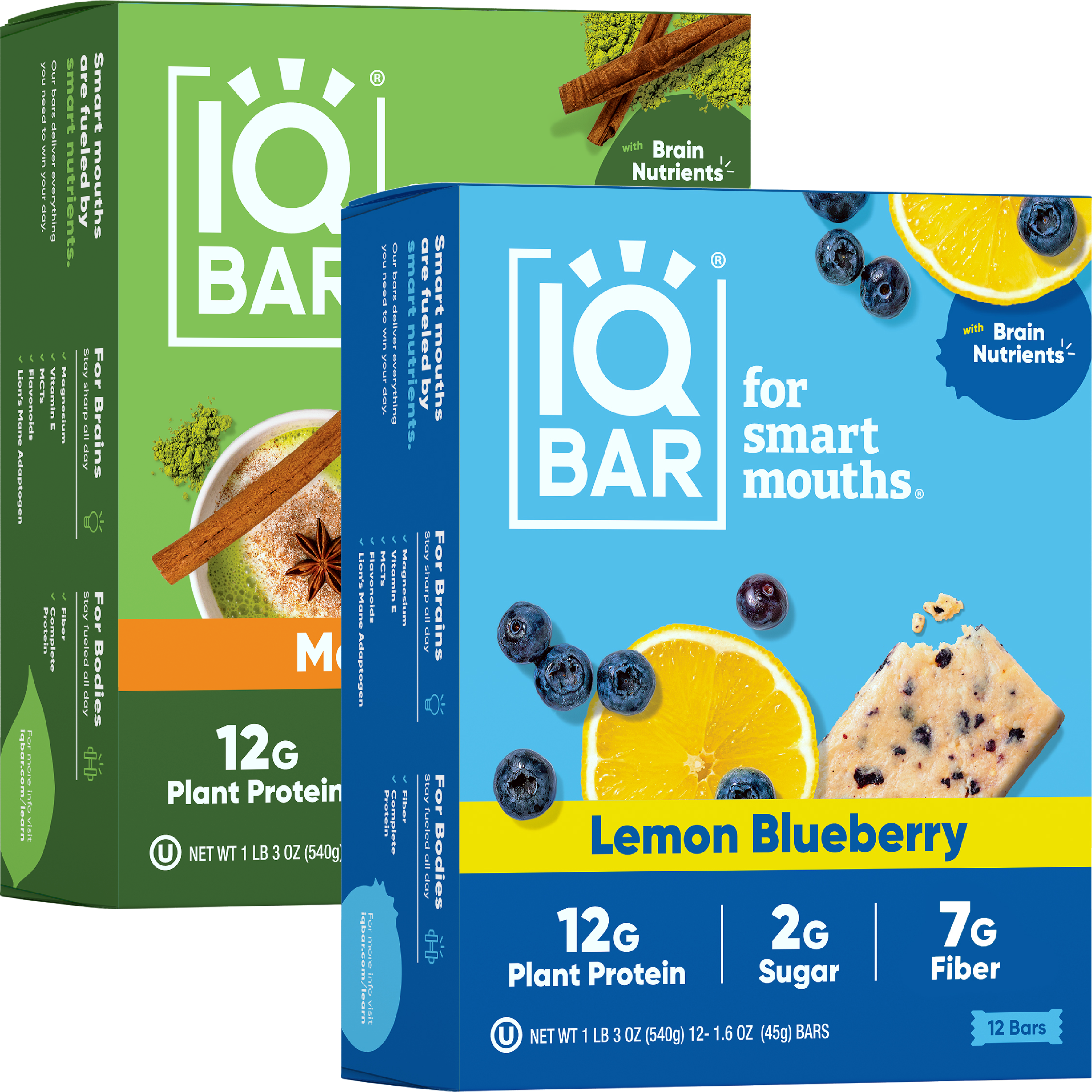 Lemon Blueberry & Matcha Chai (24 Bars)