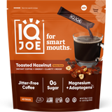 IQJOE Toasted Hazelnut lion's mane mushroom instant coffee — 40 sticks