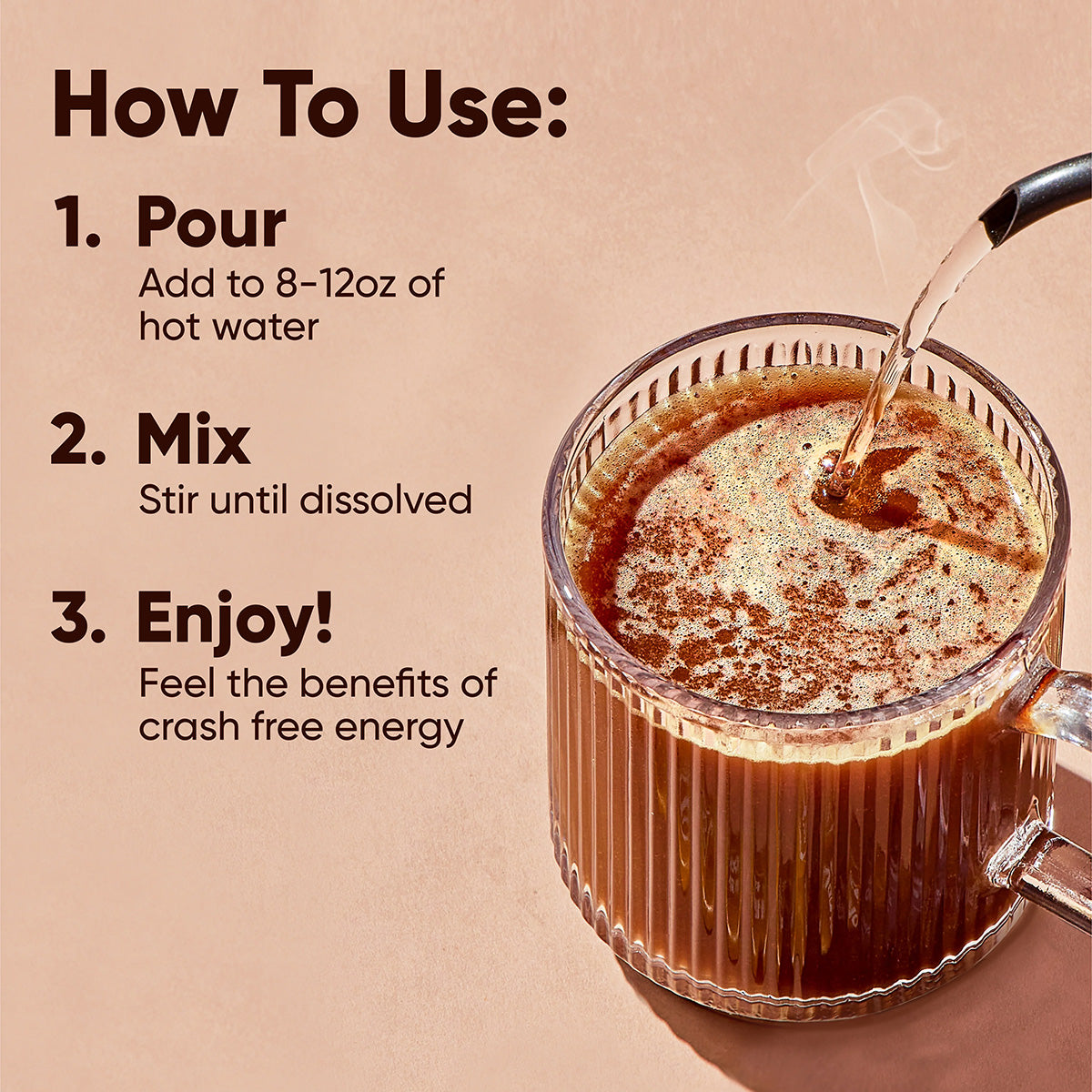 IQJOE 40ct Variety Pack Instant Coffee Packets pour into 8-12 ounces of hot water and are ready to drink. Coffee on the go.