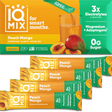 IQMIX Peach Mango electrolyte powder — 20 sticks