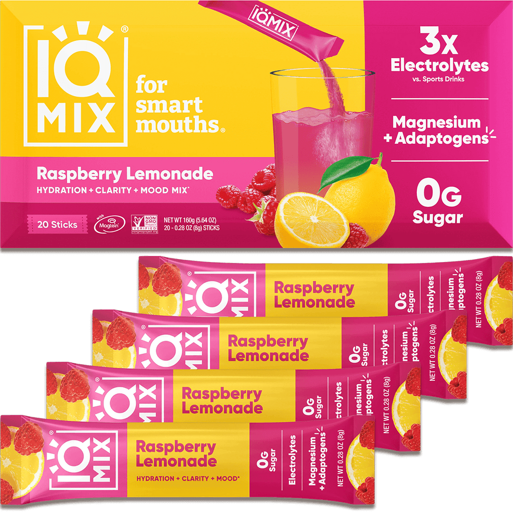 IVY ATTRACT & BASIC plus セット IQMIX Raspberry Lemonade 20CT Electrolytes Powder + Lion's Mane +